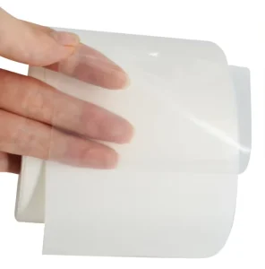 Clear Customizable Self Adhesive Transparent PET Film with Removable Glue Garment Mark Label Sticker Materials