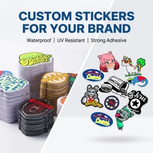 Clear Rainbow Die Cut Stickers Cute Animation Vinyl Decals Private Logo Stamped Sticker Modern Style