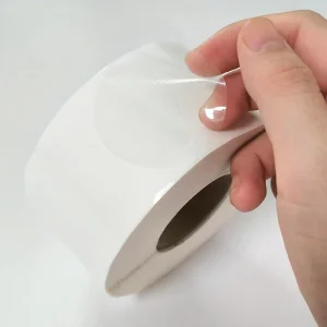 Clear Round Stickers Waterproof Clear Circle Sticker Transparent Envelope Seal Sticker Labels for Gift Packaging Mail Boxes