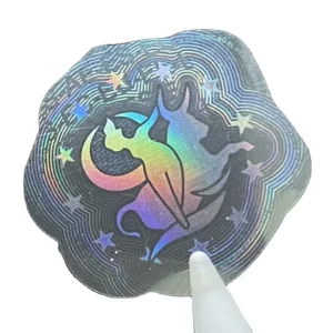 Clear Transparent Custom Hologram Sticker Packaging Labels