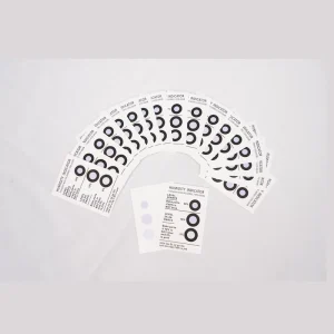 Cobalt Free Blue Powder Color Change Waterproof PCB Adhesive Sticker 3/4/6 Point Label Humidity Packaging Labels