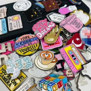 Coffee Cup Design Sticker Pin Metal Phone Sticker for Kuwait Laptop Portable Computer Phone Case