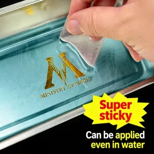 Colored UV Crystal PET 3D Logo Sticker Transfer Paper Strong Stickiness Customizable Oil Proof Scratch Waterproof Packaging Use
