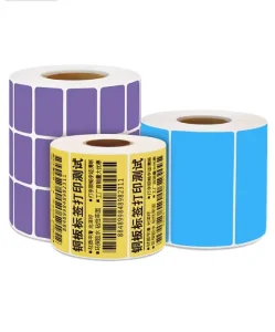 Colorful Coated Adhesive Barcode Labels UV Carbon Ribbon Stickers 32*19 80*50 100*70 Agriculture Use Packaging