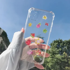 Colorful Cute Self Adhesive PVC Sticker Custom Animal Ice Cream Fruit Jelly Epoxy 3D Stickers for DIY Decoration