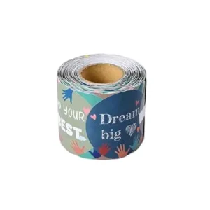 Colorful Holiday Roll Stickers Custom Printed Decor Paper Labels Matte Copper Paper Decor Stickers