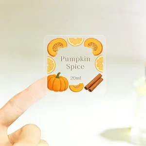 Cosmetics Bottle Labels Solution Transparent BOPP Oil Proof Waterproof Gold Adhesive Perfume Labels