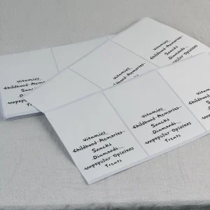 Cotton Paper Stickers Feature a Texture While Sealing Stickers Printed in Multiple Colors Vinyl Stickers