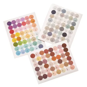 Creative Color Material Dots Paper Sticker Packs DIY Decorative Stickers Student Stationery Stickers