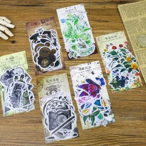 Creative Cute Cartoon Korean Paper Stickers Set School Student Diary Decorative DIY Stickers Set Stationery 60 Sheets