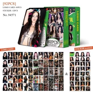 Cross border Ready Stock 92Pcs KATSEYEE Girl Group BEAUTIFUL TOUR CHAOS HD PVC Stickers Global Fans Collectible KPOP Merch Decor