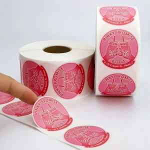 Custom 1 inch Scratch Off Stickers Round Adhesive Sticker Sheets Rolls
