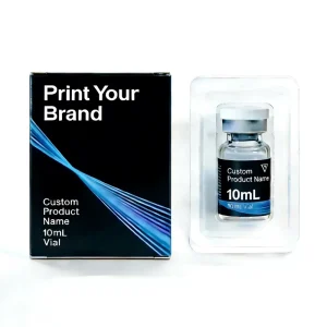 Custom 2ml 3ml 10ml Vial Package Single Vial Tray 3ml Labels And Boxes Packaging For Peptide Products