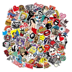 Custom 30 Pack Durable 100% Vinyl Stickers for Water Bottle Phone