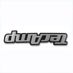 Custom 3D Chrome ABS Waterproof Eco Friendly Nameplate Decorative Sticker Adhesive Home Decoration Personalized Removable