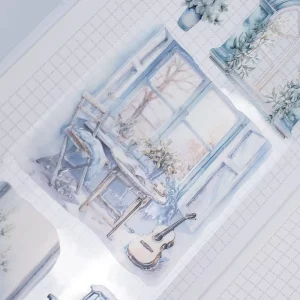 Custom 3D Crystal Ink PET Tape Sticker Rolls for Journaling