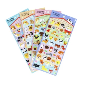 Custom 3D Puffy Pet Dog Sticker Waterproof Kids Toddlers Vivid Animal Puffy Toy Boy Stickers