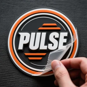 Custom 3D Raised Effect Logo 3D Rubber Silicone Heat Transfer Clothing Label Square Silk Screen Roll Heat Transfer Sticker For
