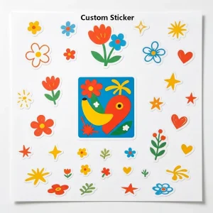 Custom 3D UV Crystal Roll Labels Anti Scratch Transfer Stickers for Cans Mugs and Brand Packaging