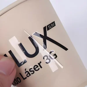 Custom 3D UV DTF Transfer Sticker Crystal Label For Cosmetic Bottle Jar Waterproof Cold Transfer