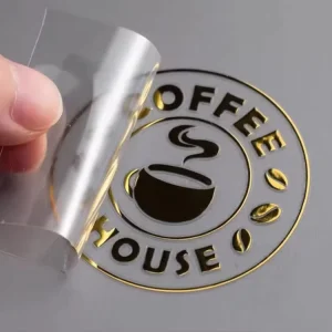 Custom 3D Vinyl Eco Friendly Recyclable Scratch Durable Waterproof Anti Ultraviolet Custom Shape Transfer Stickers for Packaging