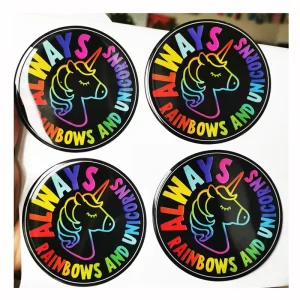 Custom 3d Embossed Gel Labels Soft & Hard Plastic Brand logo Epoxy Resin Domed Stickers