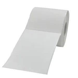 Custom 4×6 Inches Self Adhesive Die Cut Blank Shipping Label Sticker Roll Waterproof Thermal Packaging for Promotions