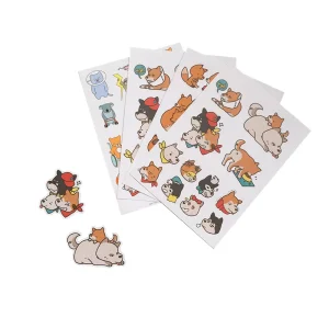 Custom A4 A5 A6 Decorative Transparent Sticker Personalized Clear Sticker Sheets Kiss Cut Sticker Sheet Printing