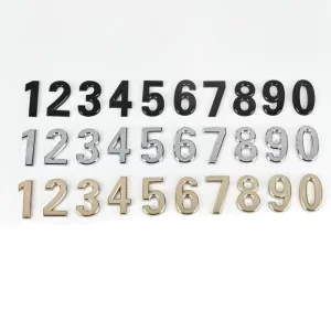 Custom ABS Extrusion Eco-Friendly Letter Number Car Sticker 3D Plastic Emblem Club Logo Vehicle Trunk Fender Decor
