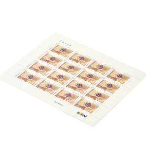 Custom Adhesive Anti Counterfeit Label Guilloche Stamp Sticker For Art Collection Stickers
