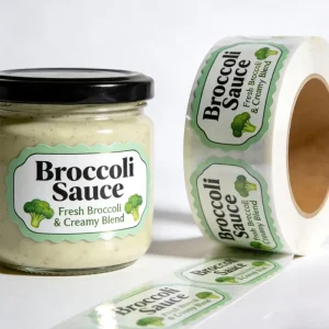 Custom Adhesive Label Sticker with Permanent Adhesive Waterproof Strong Adhesion Vinyl Material