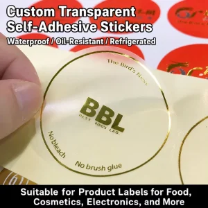 Custom Adhesive Labels Printed Product Stickers for Branding
