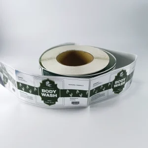 Custom Adhesive Labels Roll Self Adhesive Waterproof UV Resistant Bottle Label Stickers for Packaging Custom