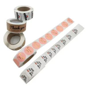 Custom Adhesive Roll Labels Stickers Private Brand Name Manufacturers’ Packaging Solution