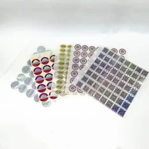 Custom Adhesive Round 3D Laser Holographic Anti-Counterfeit Beverage Hologram Sticker