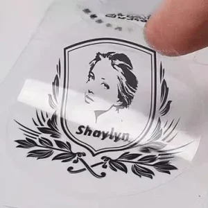 Custom Adhesive Sample Perfume Bottle Transparent Waterproof Packaging Labels Printed Sticker