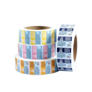 Custom Adhesive Sticker Logo Waterproof Vinyl Eco friendly Durable Brand Packaging Labels Tear Resistant UV Proof