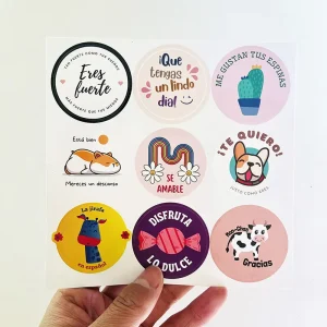 Custom Adhesive Sticker Sheet A4 A5 Kiss Cut Sticker Sheet Printing