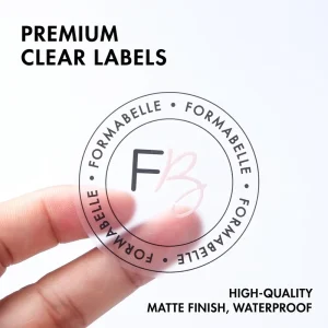 Custom Adhesive Transparent Sticker Label Waterproof Clear Vinyl PVC Sticker Printing Logo Stickers Roll Packaging Label