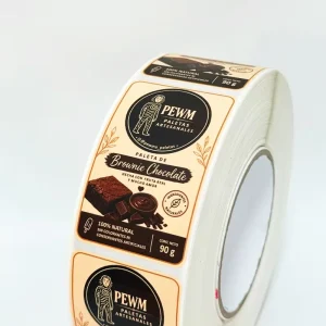 Custom Adhesive Vinyl Packaging Sticker Label Printing Food Label Stickers Food Container Packaging Label Roll