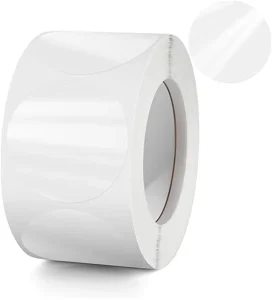 Custom Adhesive Waterproof Sealing Sticker Round Full Color Printed Die Cut for Box Envelope Clear Label