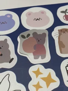 Custom Adhesive Waterproof Transparent Round Stickers With QR Code and Logo Custom Sticker