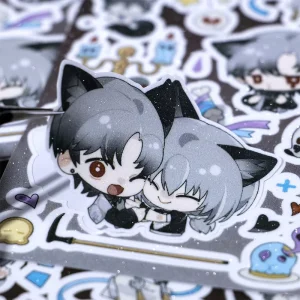 Custom Anime Printing Paper Vinyl Stickers Waterproof Personalized Die Cut Cute Cartoon Stickers