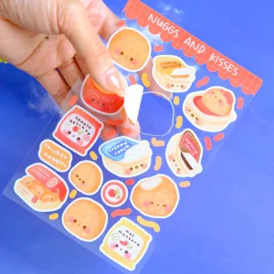 Custom Besign Waterproof PVC Kiss Cut Stickers Printed Vinyl Cartoon Stickers
