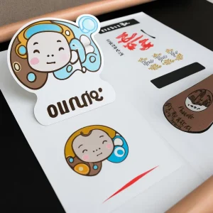 Custom Biodegradable Round Waterproof Security Thermal Direct Shipping Labels Roll Label Stickers