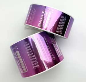 Custom Bottle Label Sticker Printing Product Packaging Adhesive Labels Glossy Vinyl Sticker Sheet