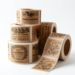 Custom Bottle Label Sticker Printing Service Waterproof Adhesive Roll Labels for Product Branding