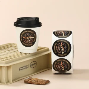Custom Bottle Packaging Labels Roll Food Products Labels Adhesive Paper Stickers for Business