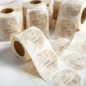 Custom Bottle Sticker Label Printing Waterproof Adhesive Roll Labels for Packaging Branding Promotion and Retail Display