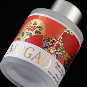 Custom Brand Label Embossed UV Gold Foil Self Adhesive Logo Stickers Waterproof Vinyl Red Wine Packaging Label Printing